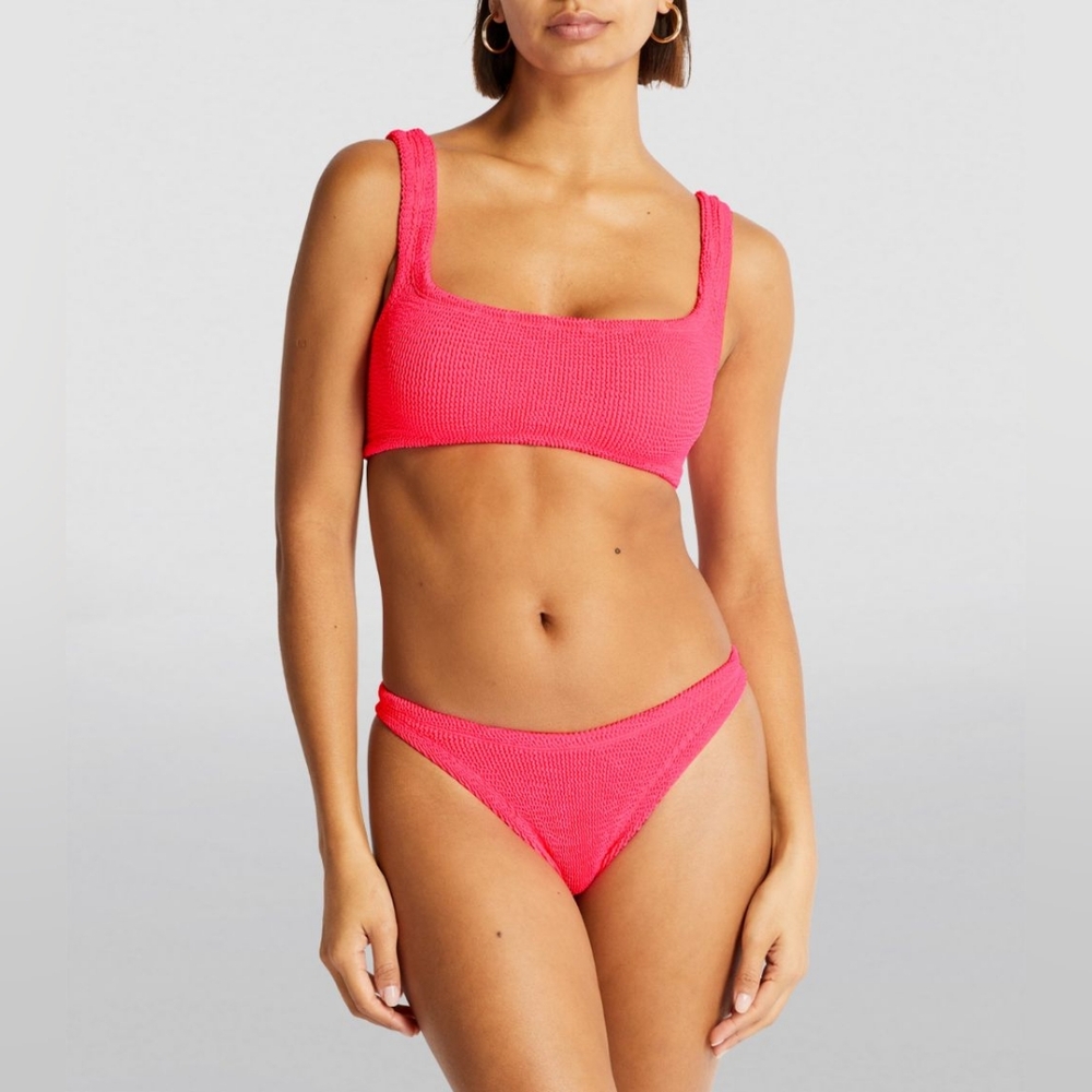 Hunza G Xandra Pink seersucker bikini set - Picture 3 of 12